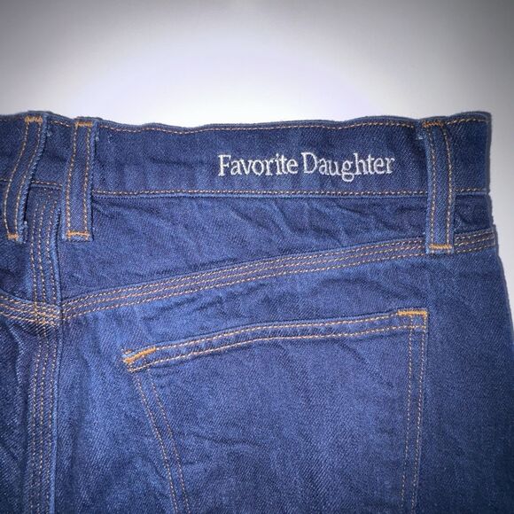 Favorite Daughter Olympia Flare Jeans Size 29 Manchester High Rise Red Hem - Picture 4 of 13